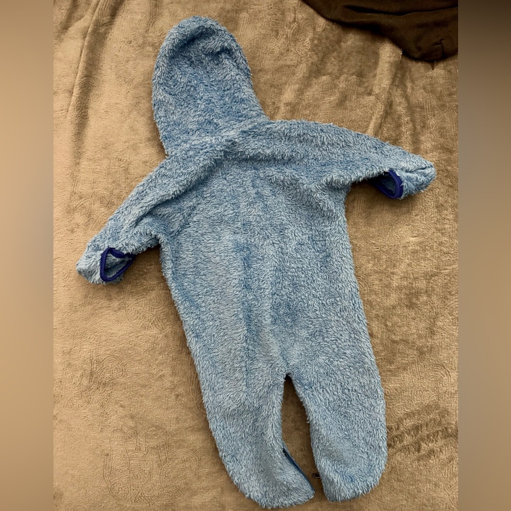 Patagonia Soft Blue Kids Footie - Picture 2 of 4